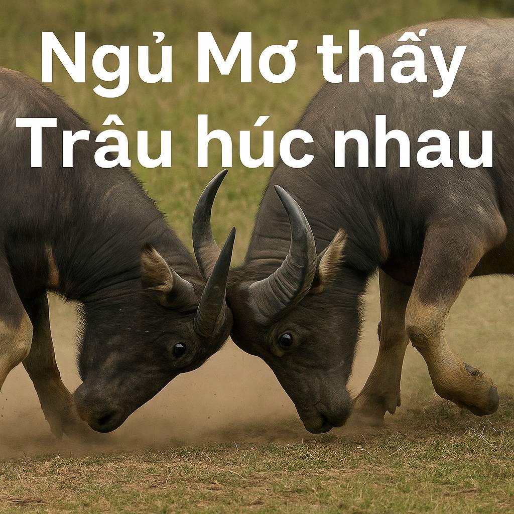 Mơ thấy trâu húc nhau là điềm gì? Đánh số mấy