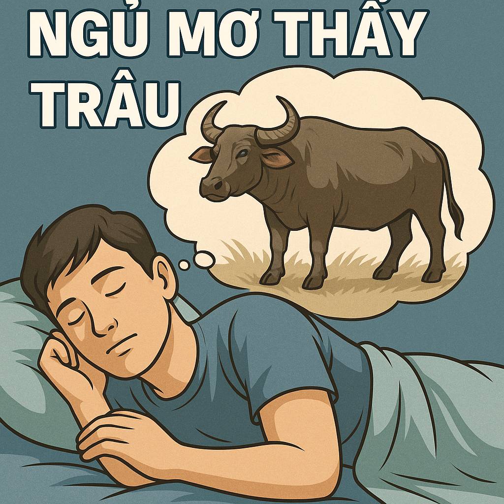 Mơ thấy trâu là điềm gì? Đánh số mấy
