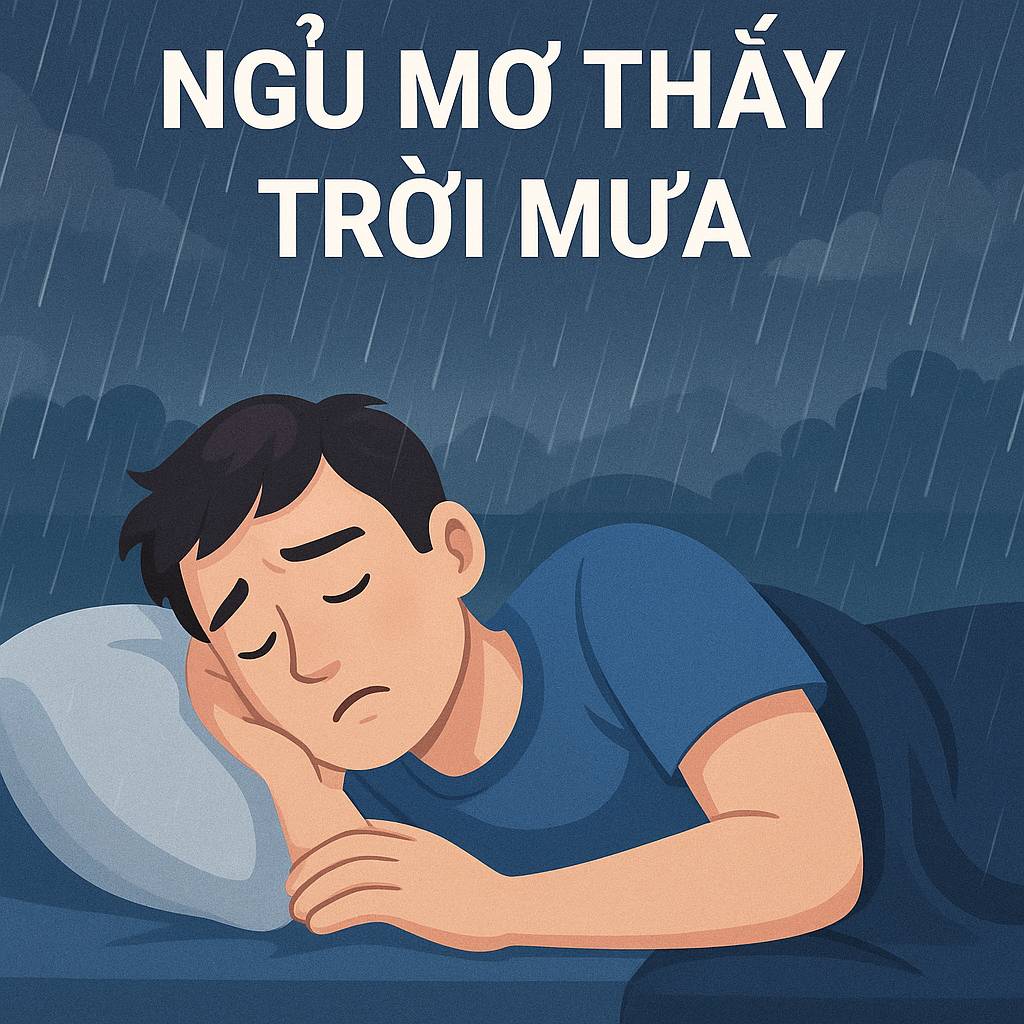 Mơ thấy trời mưa là điềm gì? Đánh số mấy để may mắn