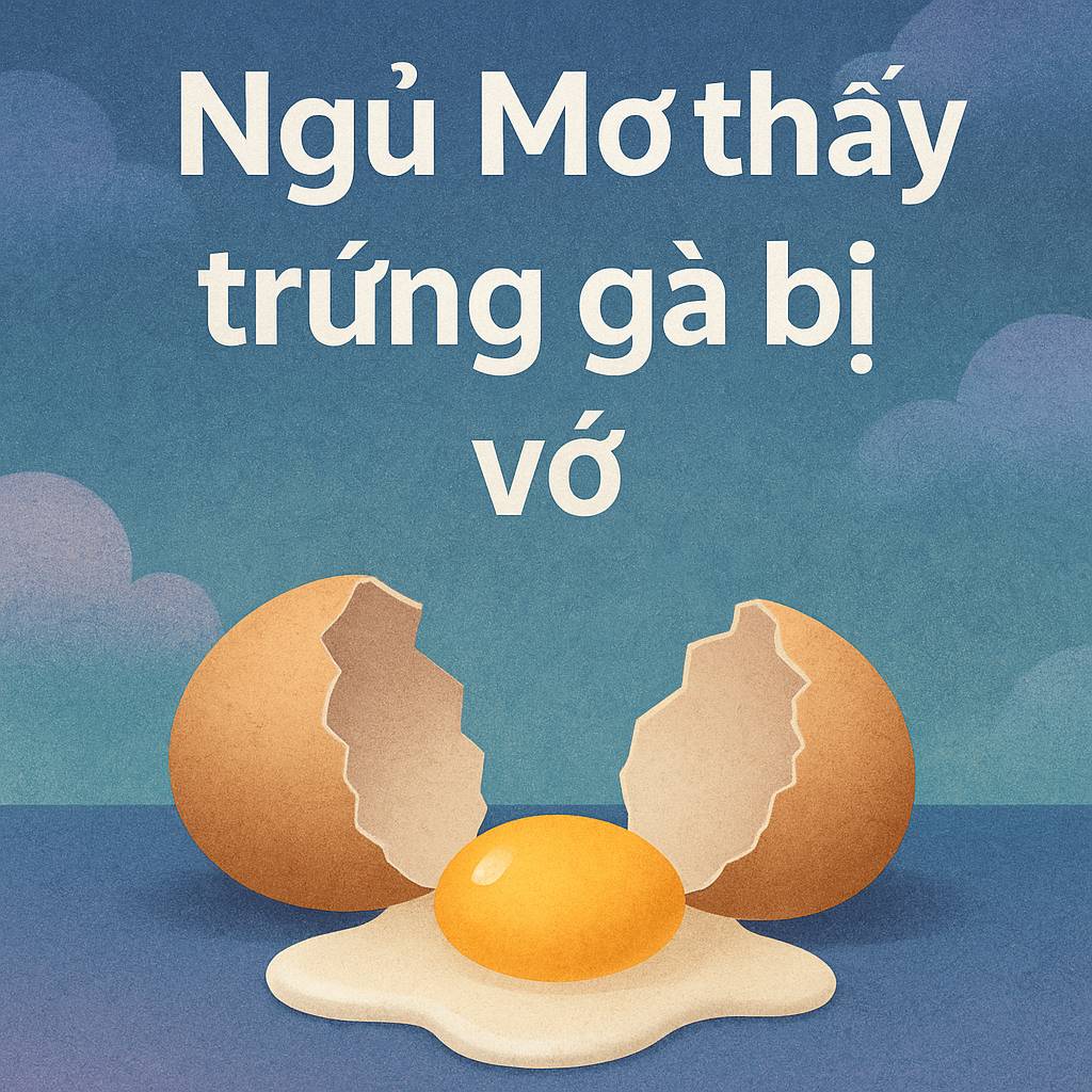 Mơ thấy trứng gà bị vỡ là điềm gì? Đánh số mấy