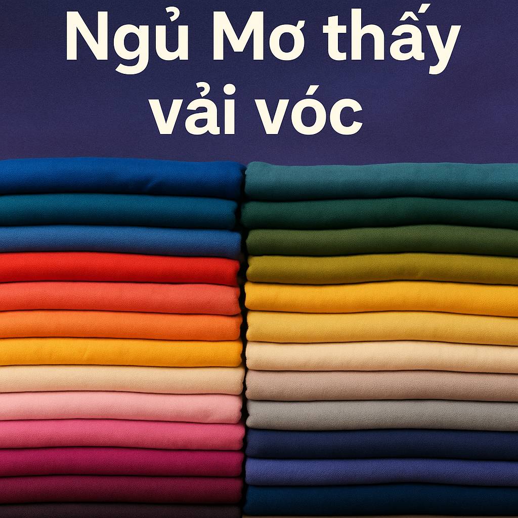 Mơ thấy vải vóc là điềm gì? Đánh số mấy