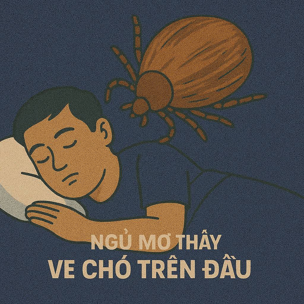 Mơ thấy ve chó trên đầu là điềm gì? Đánh số mấy?