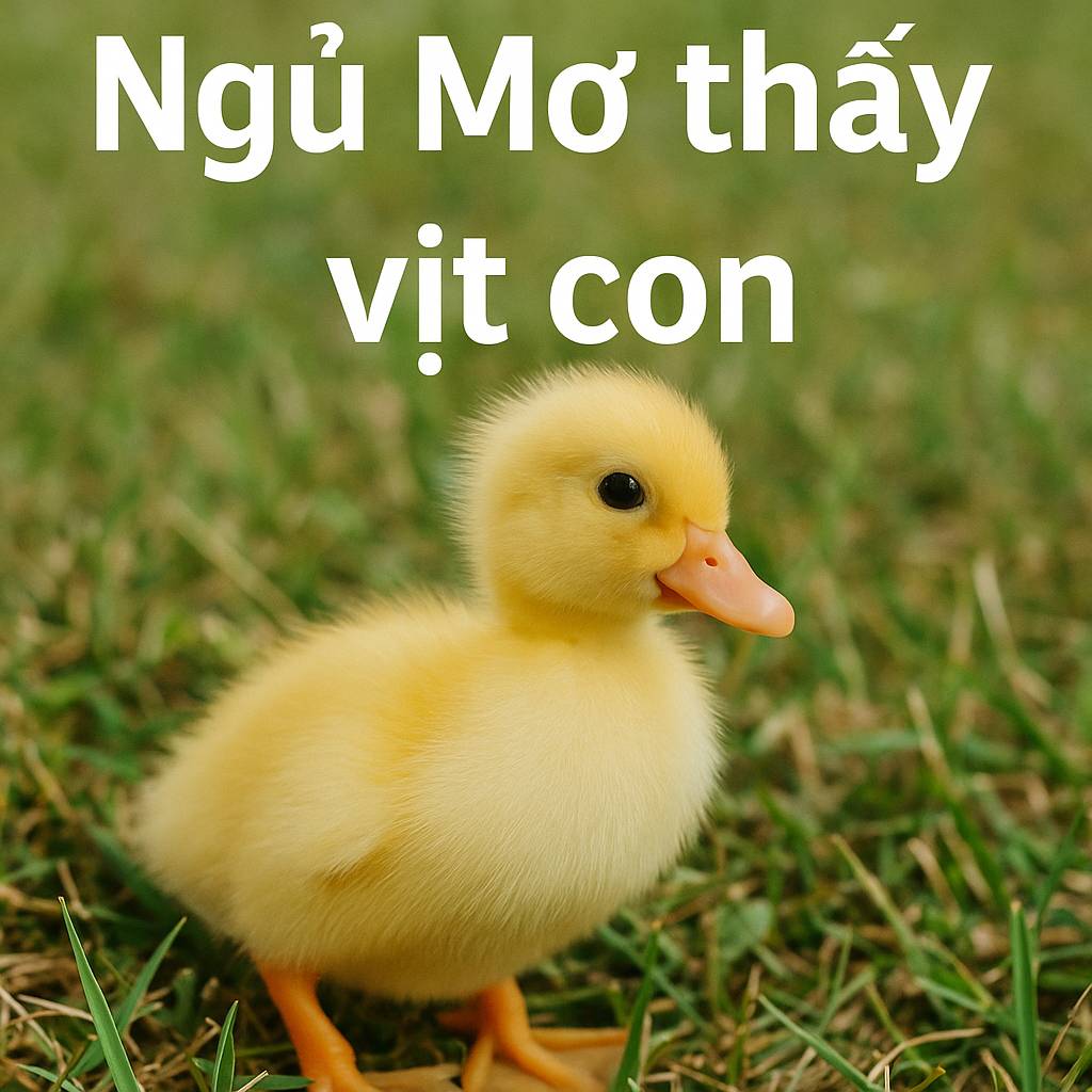 Mơ thấy vịt con là điềm gì? Đánh số mấy