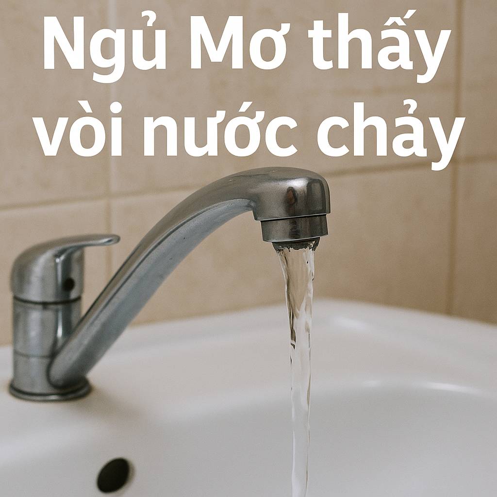 Mơ thấy vòi nước chảy là điềm gì? Đánh số mấy?