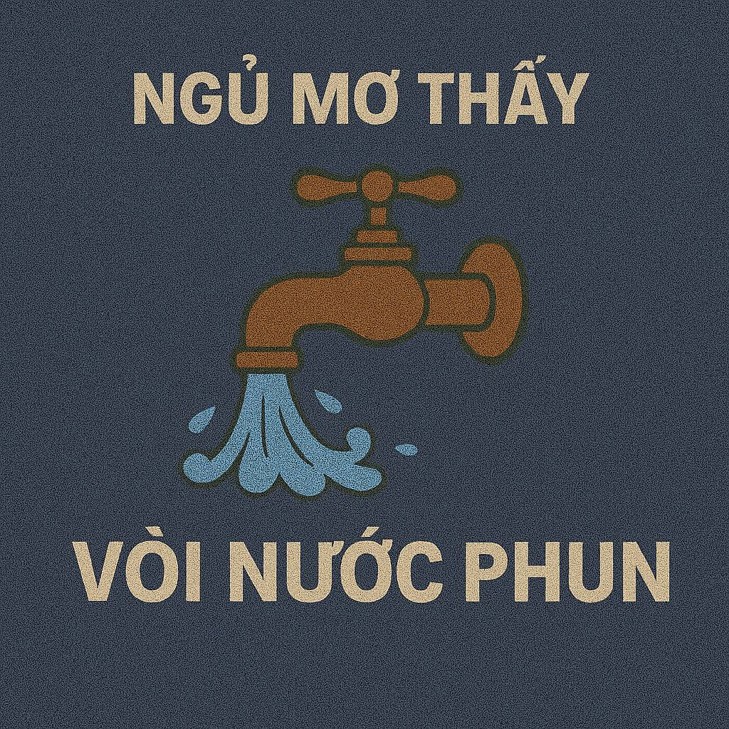 Mơ thấy vòi nước phun là điềm gì? Đánh số mấy để gặp may?