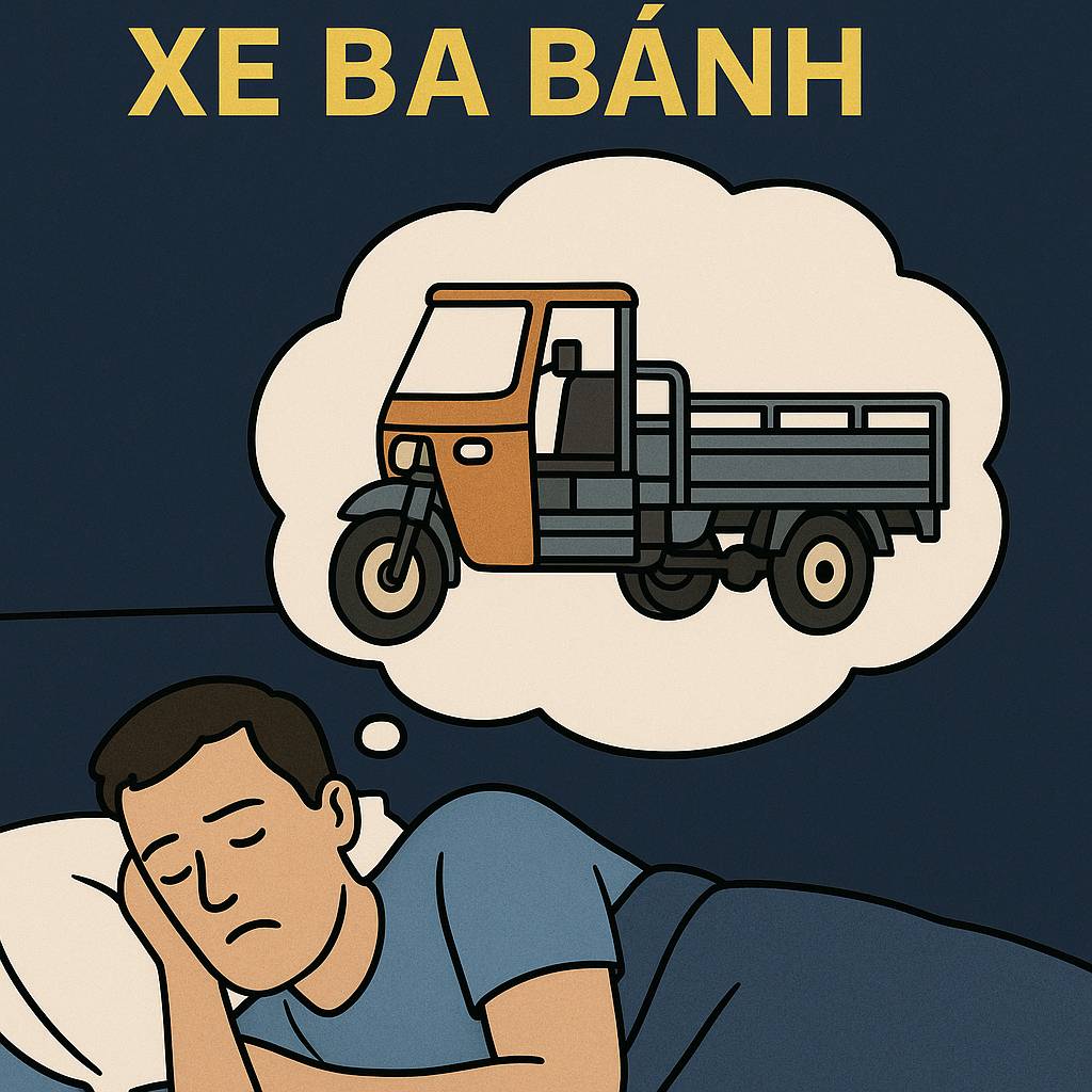 Mơ thấy xe ba bánh là điềm gì? Đánh số mấy