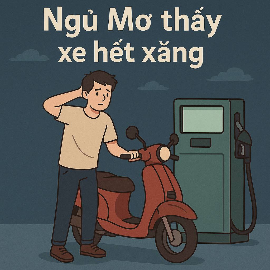 Mơ thấy xe hết xăng là điềm gì? Đánh số mấy