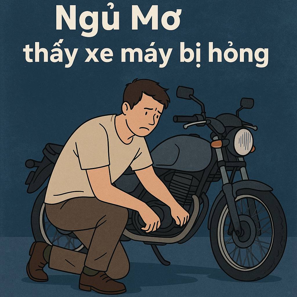 Mơ thấy xe máy bị hỏng là điềm gì? Đánh số mấy