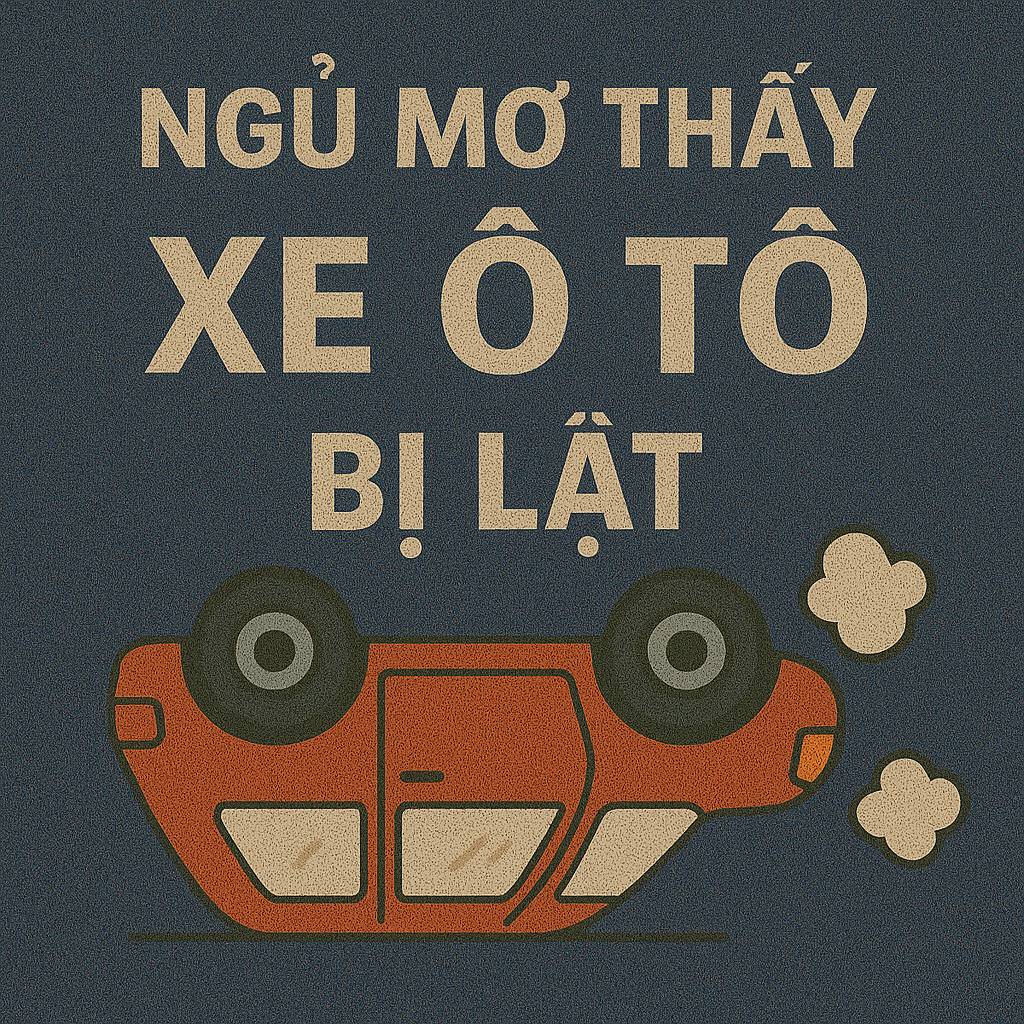 Mơ thấy xe ô tô bị lật là điềm gì? Đánh số mấy
