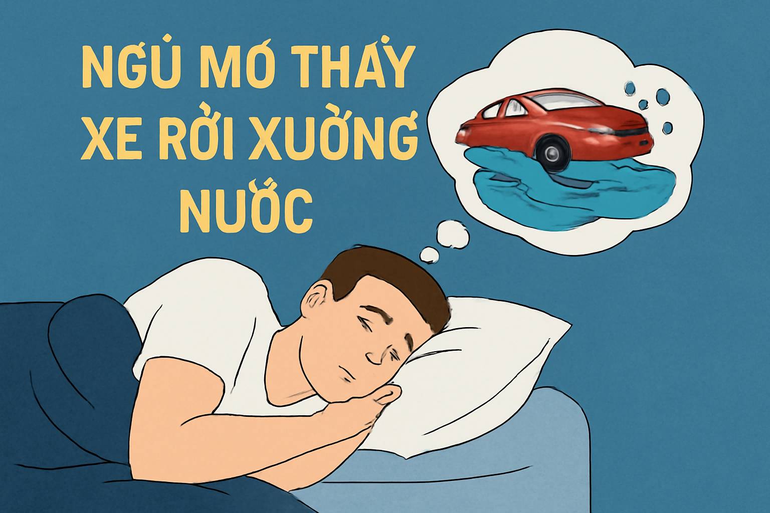 Mơ thấy xe rơi xuống nước là điềm gì? Đánh số mấy