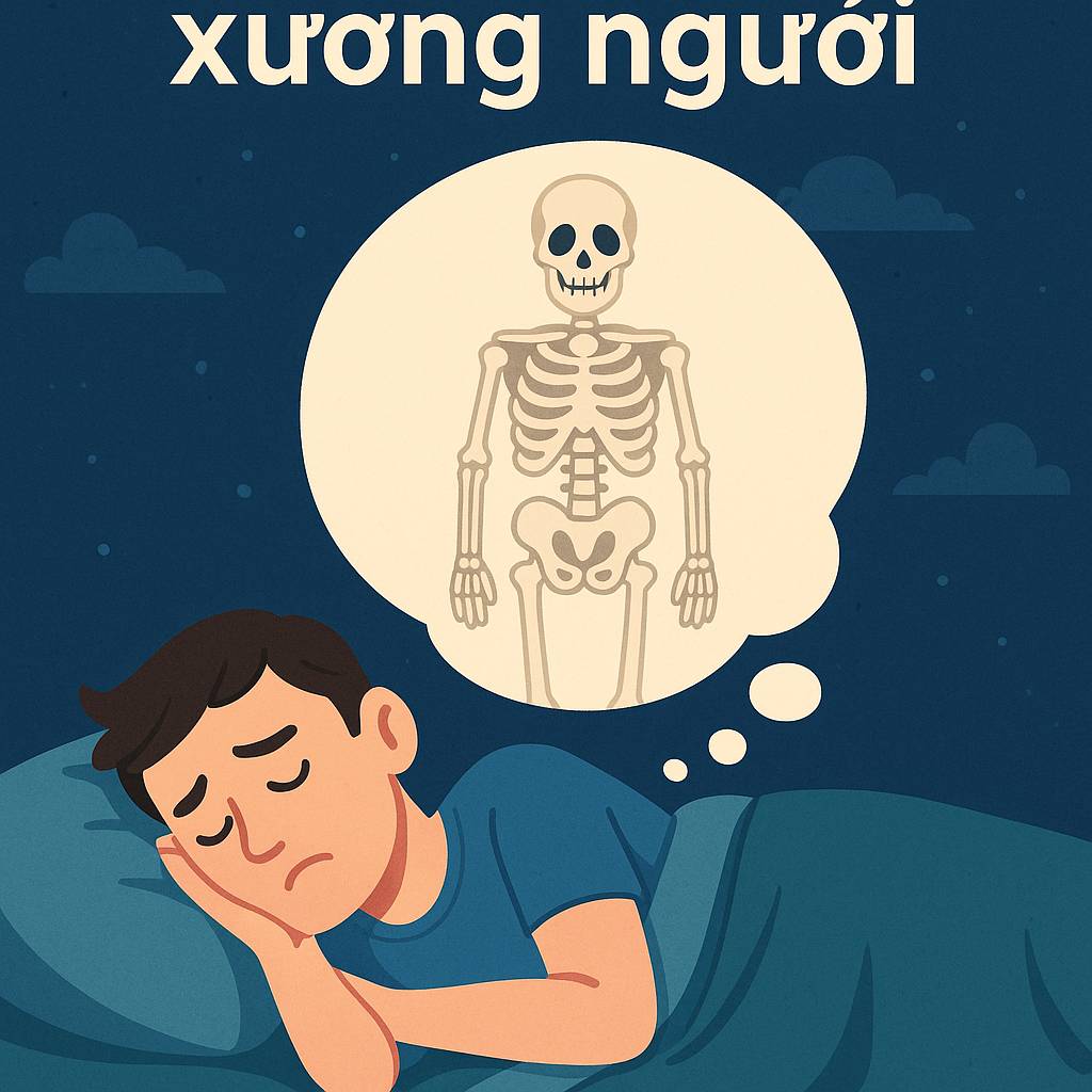 Mơ thấy xương người là điềm gì? Đánh số mấy