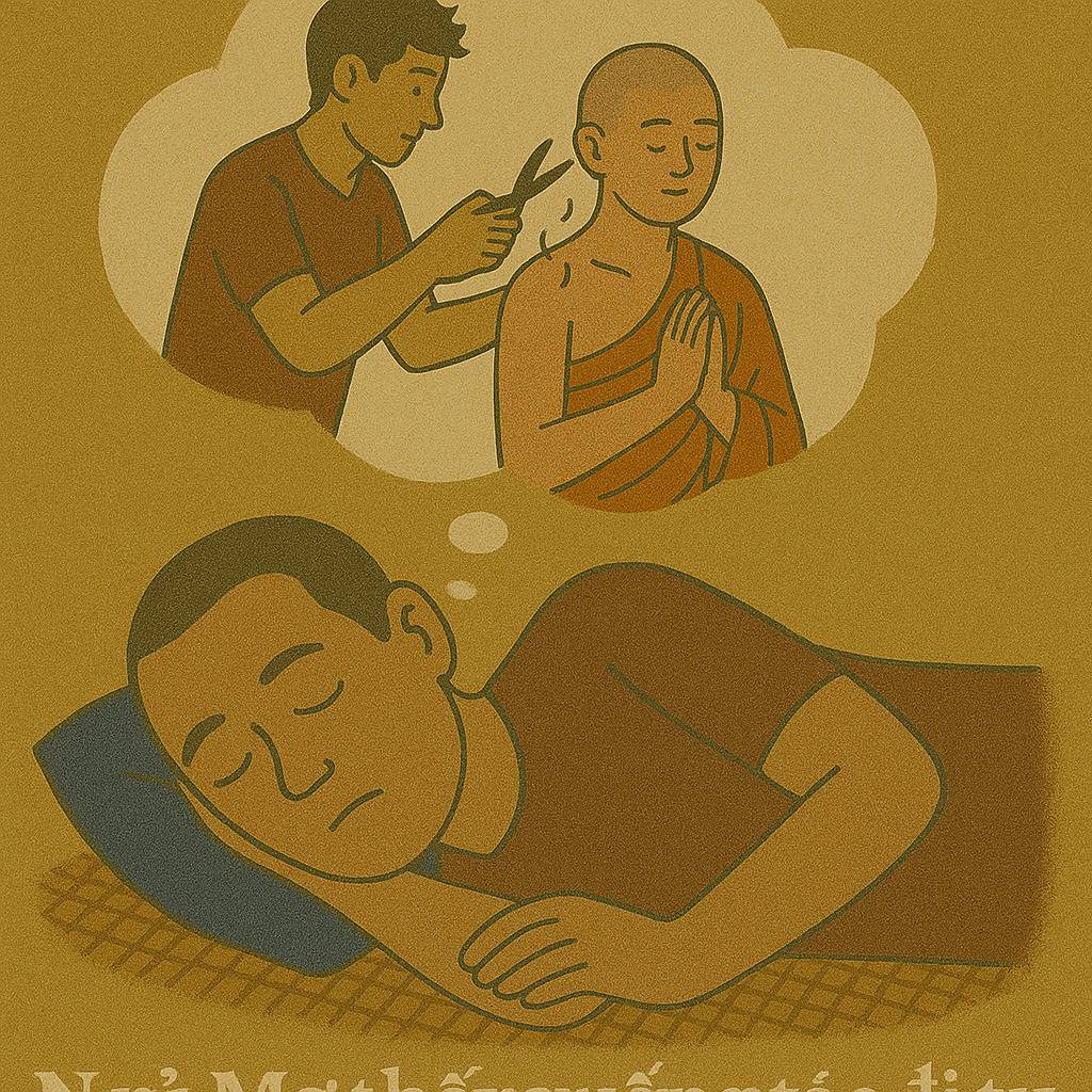 Mơ thấy xuống tóc đi tu là điềm gì? Đánh số mấy?