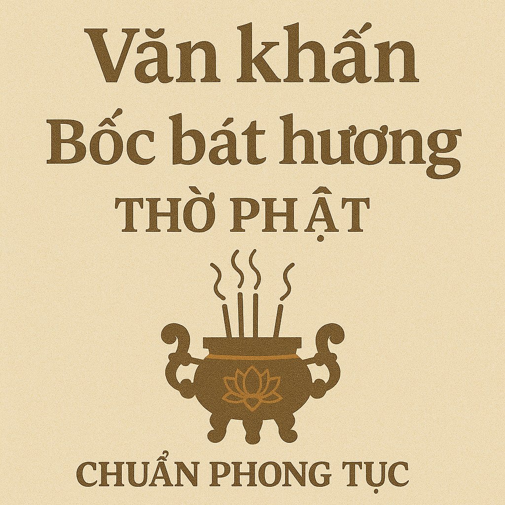 Văn khấn bốc bát hương thờ phật 2026 chuẩn phong tục