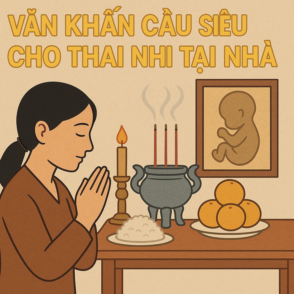 Văn khấn cầu siêu cho thai nhi tại nhà 2026