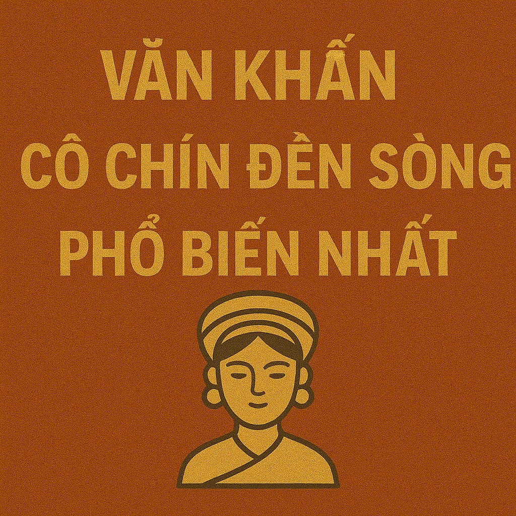 Văn khấn cô chín đền sòng 2026 phổ biến nhất