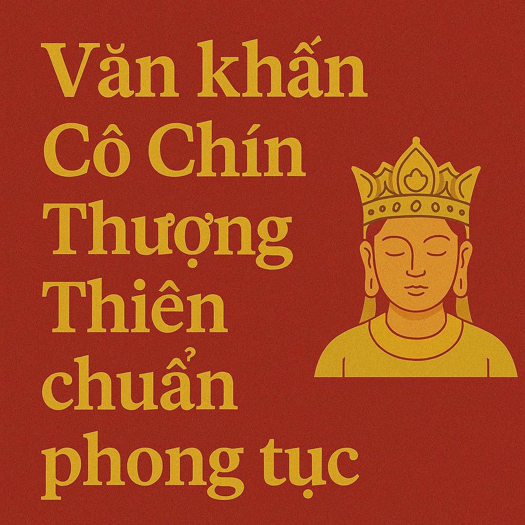 Văn khấn cô chín thượng thiên 2026 chuẩn phong tục