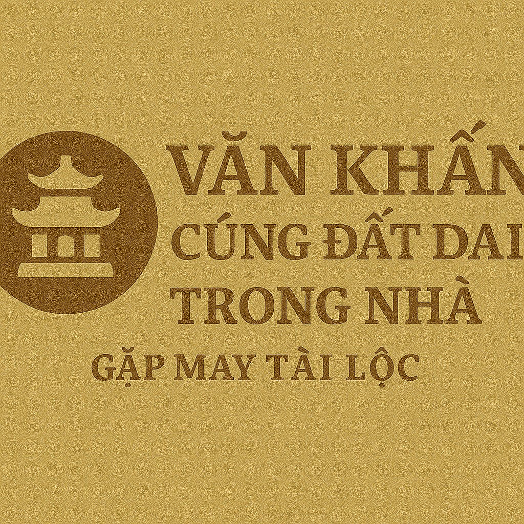 Văn khấn cúng đất đai trong nhà 2026 phổ biến nhất