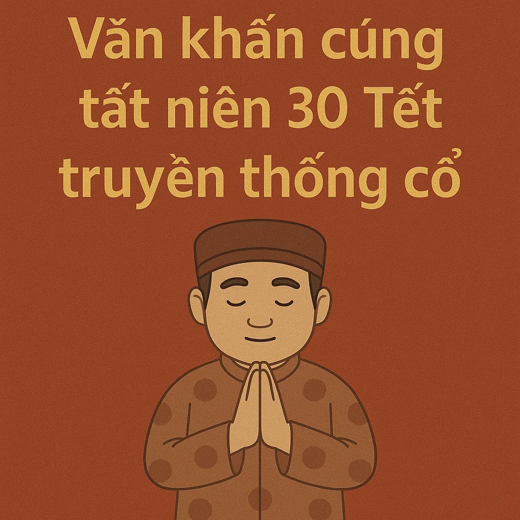 Văn khấn cúng tất niên 30 tết để đón năm mới 2026 chuẩn sách