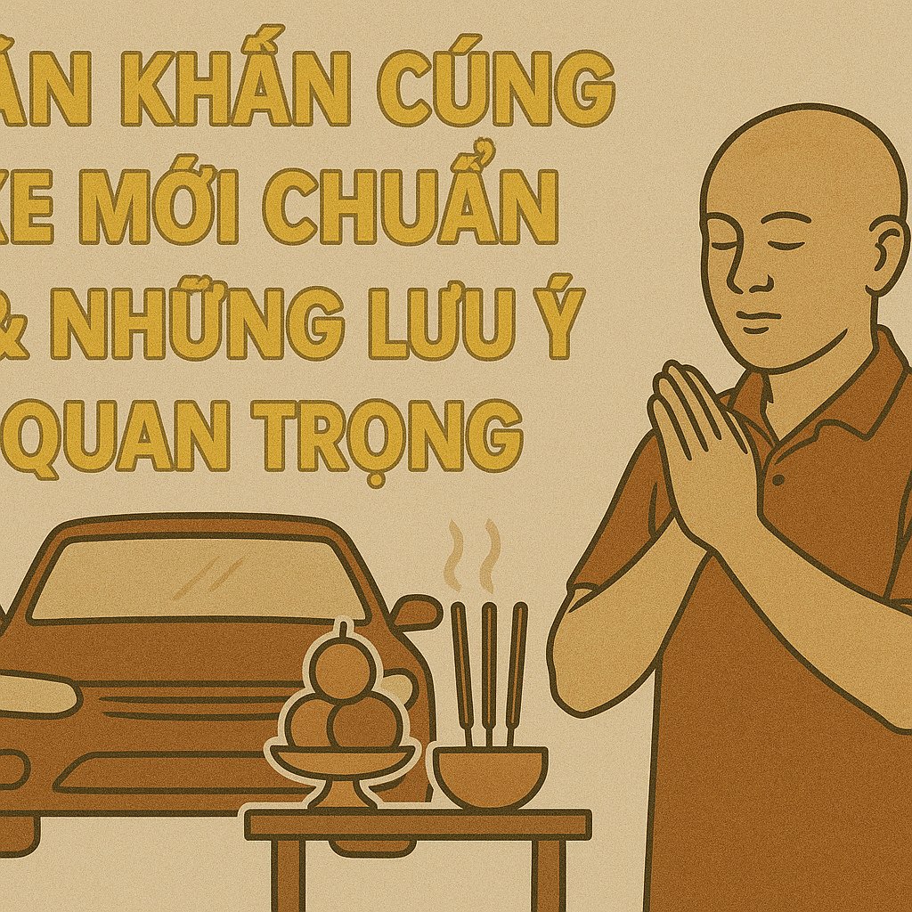 Văn khấn cúng xe mới 2026 chuẩn & Những lưu ý quan trọng
