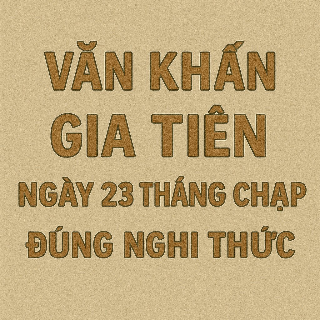 Văn khấn gia tiên ngày 23 tháng chạp 2026 đúng nghi thức