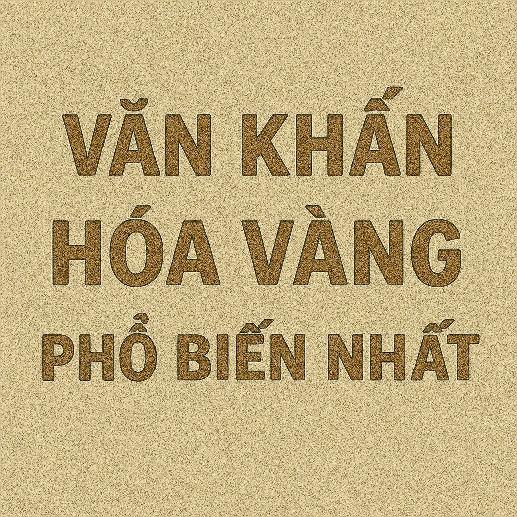 Văn khấn hoá vàng 2/2026 phổ biến nhất