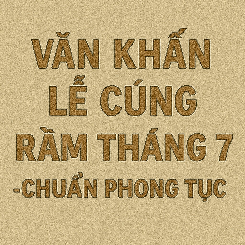 Văn khấn lễ cúng Rằm tháng 7 - 2026 chuẩn phong tục