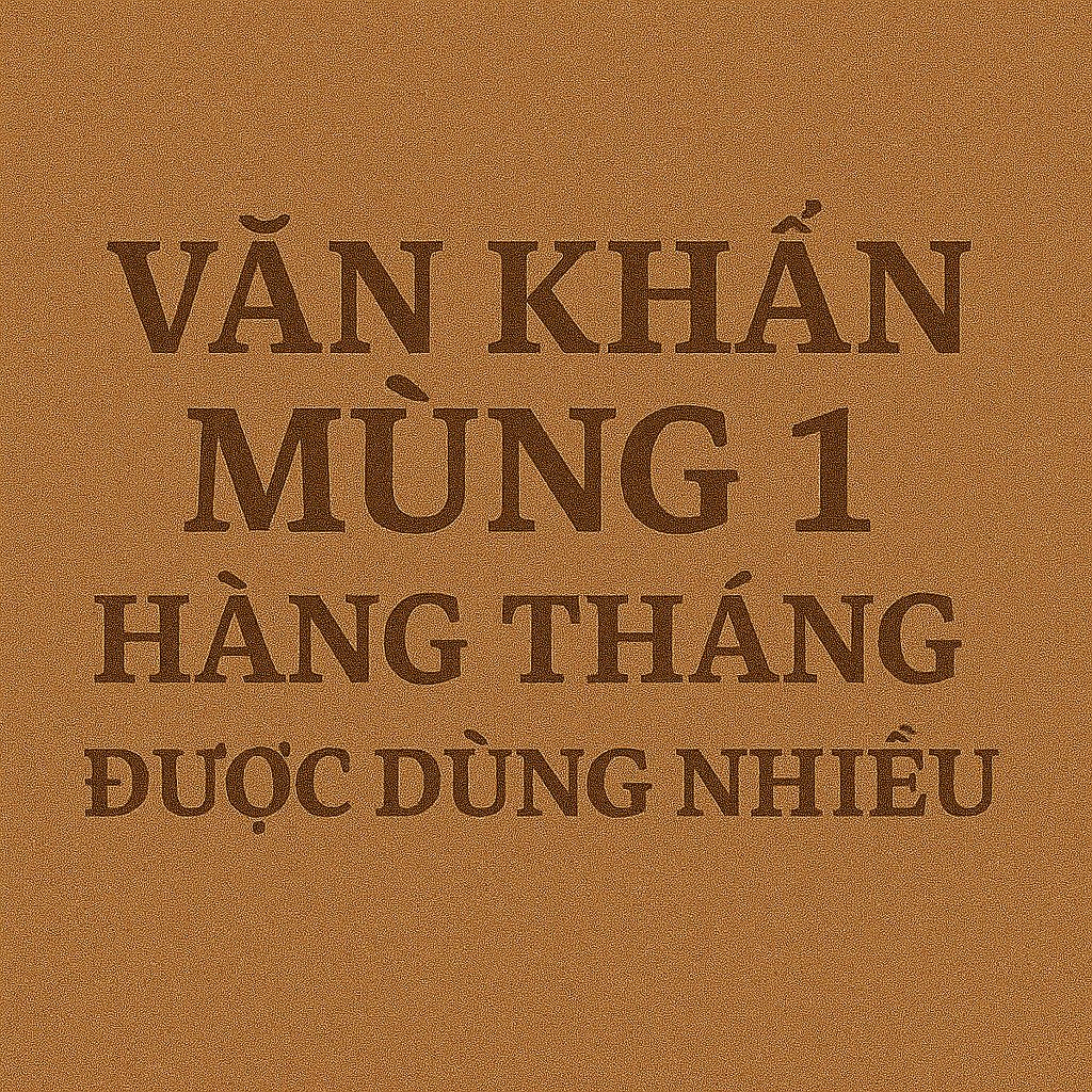 Văn khấn Mùng 1 hàng tháng 2/2026 được dùng nhiều nhất