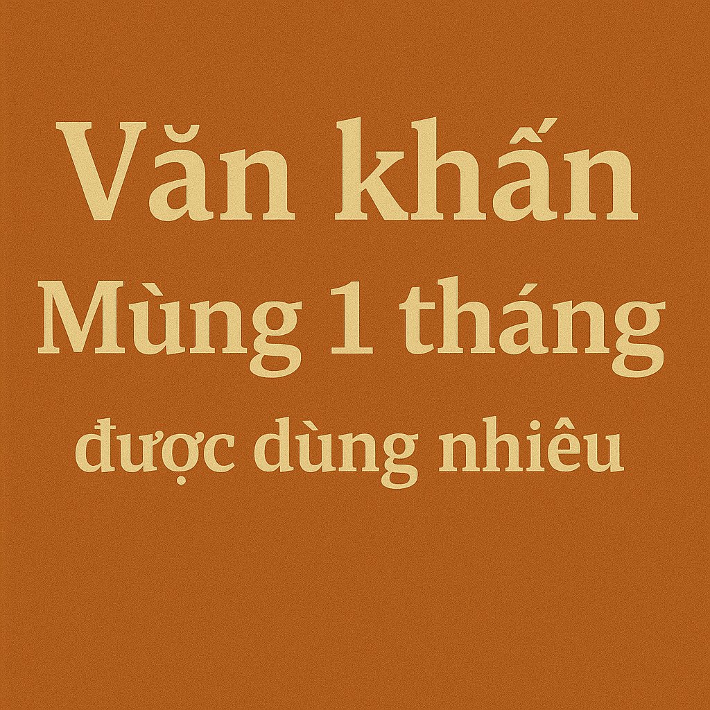 Văn khấn Mùng 1 tháng 2 - 2026 được dùng nhiều