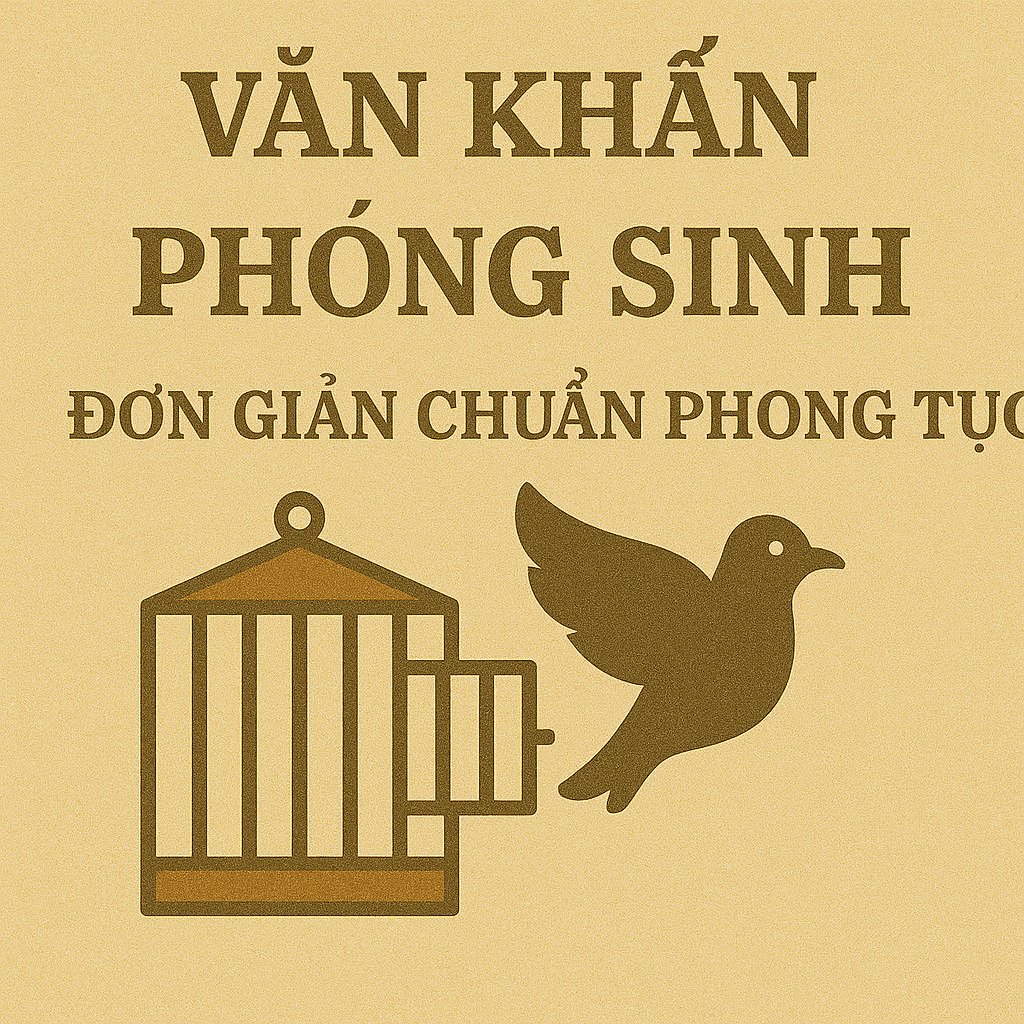 Văn khấn phóng sinh đơn giản 2026 chuẩn phong tục theo Sách NXB