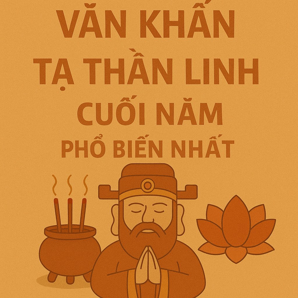 Văn khấn tạ thần linh cuối năm 2026 phổ biến nhất
