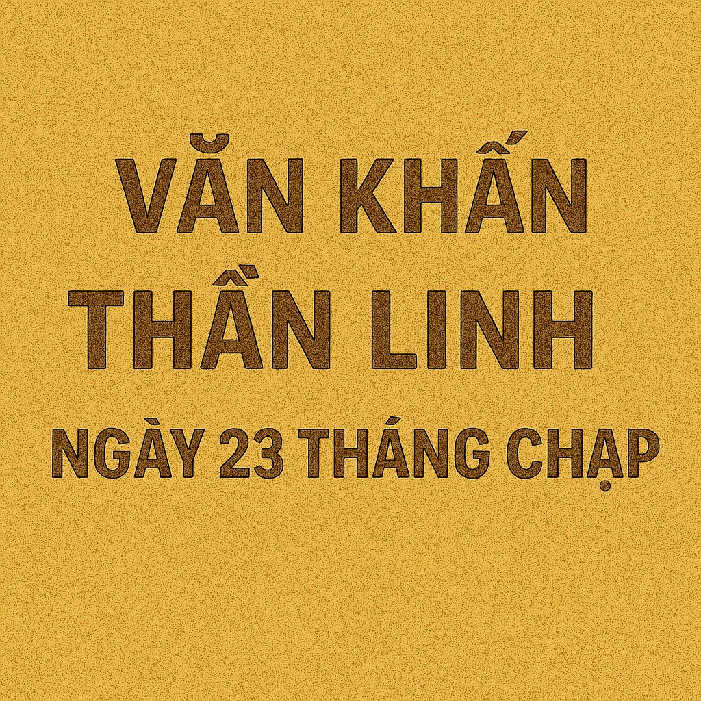 Văn khấn thần linh ngày 23 tháng Chạp 2026 phổ biến nhất