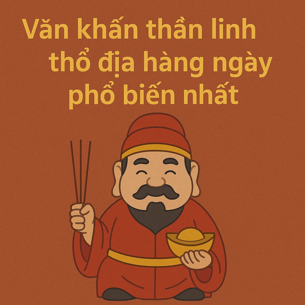Văn khấn thần linh thổ địa hàng ngày (16/2/2026 ÂL) phổ biến nhất