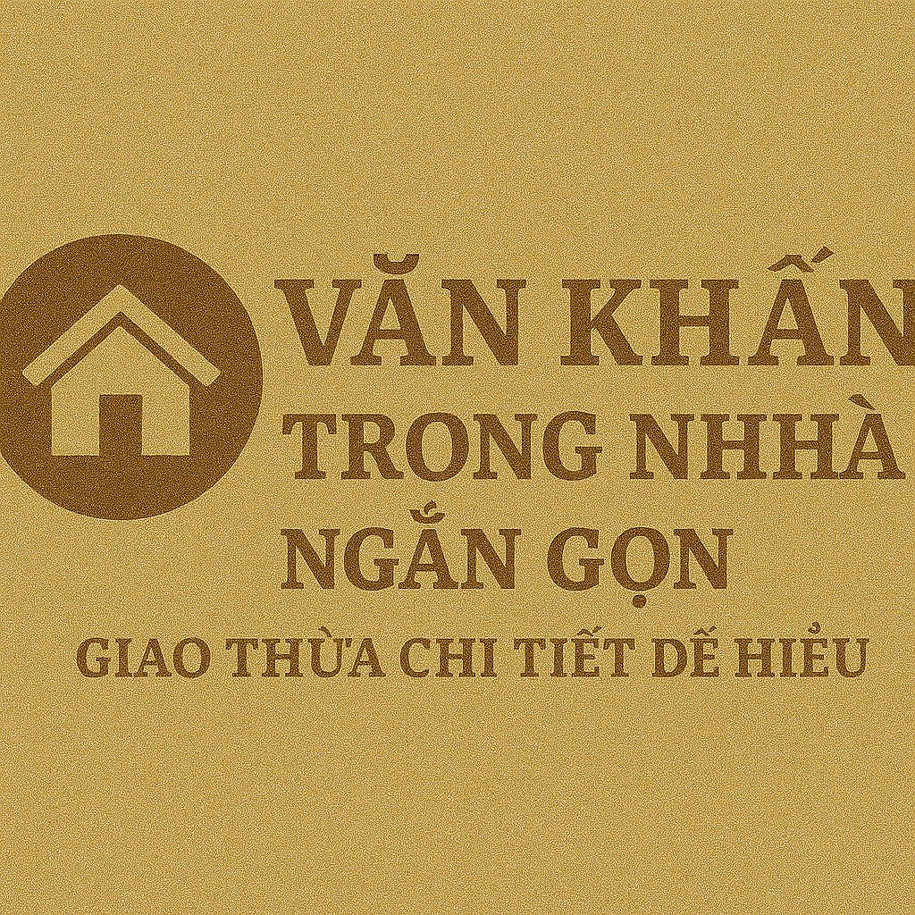 Văn khấn trong nhà ngắn gọn Giao thừa Bính Ngọ 2026 chi tiết dễ hiểu