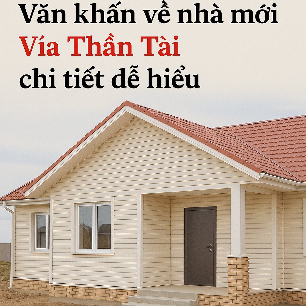 Văn khấn Thần Tài về nhà mới  chi tiết, dễ hiểu, đúng nghi thức 2026