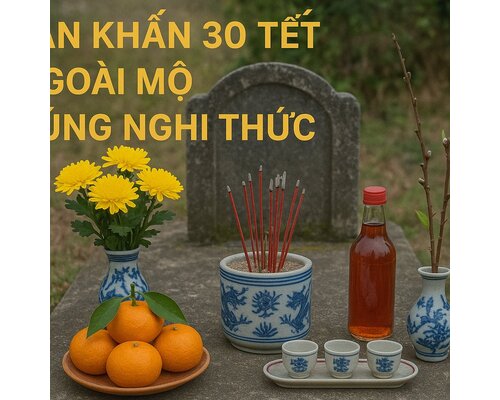 Văn khấn 30 tết ngoài mộ đúng nghi thức