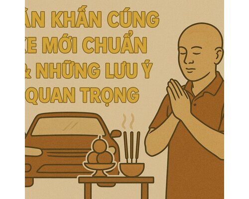 Văn khấn cúng xe mới chuẩn & Những lưu ý quan trọng