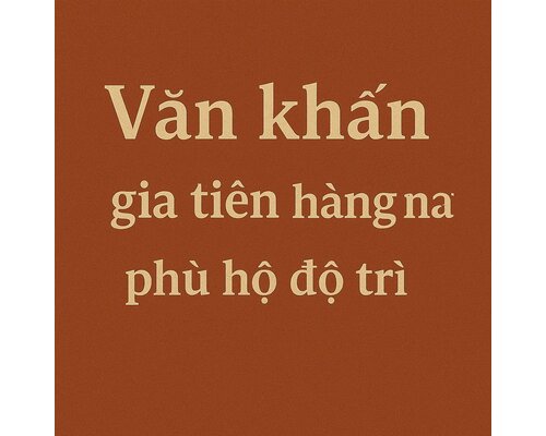 Văn khấn gia tiên hàng ngày phù hộ độ trì
