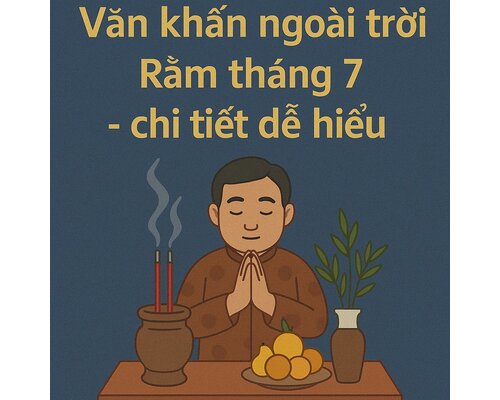 Văn khấn ngoài trời Rằm tháng 7 - chi tiết dễ hiểu