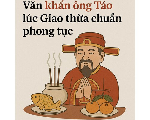 Văn khấn ông táo lúc Giao thừa chuẩn phong tục