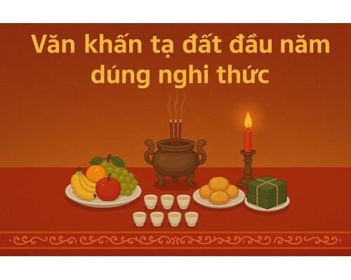 Văn khấn tạ đất đầu năm đúng nghi thức
