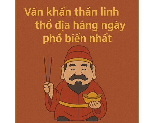 Văn khấn thần linh thổ địa hàng ngày phổ biến nhất