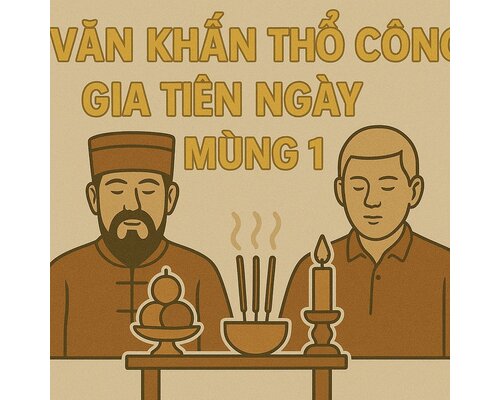 Văn khấn thổ công gia tiên ngày mùng 1