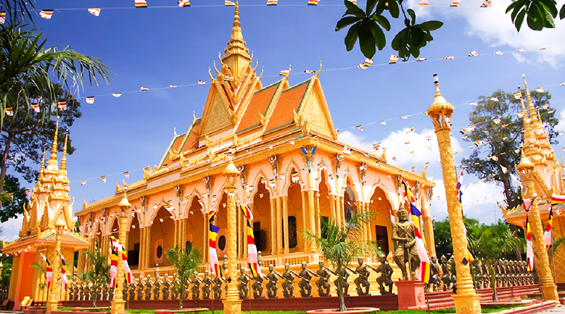 Những ngôi chùa Khmer ở Vĩnh Long có kiến trúc đẹp mắt