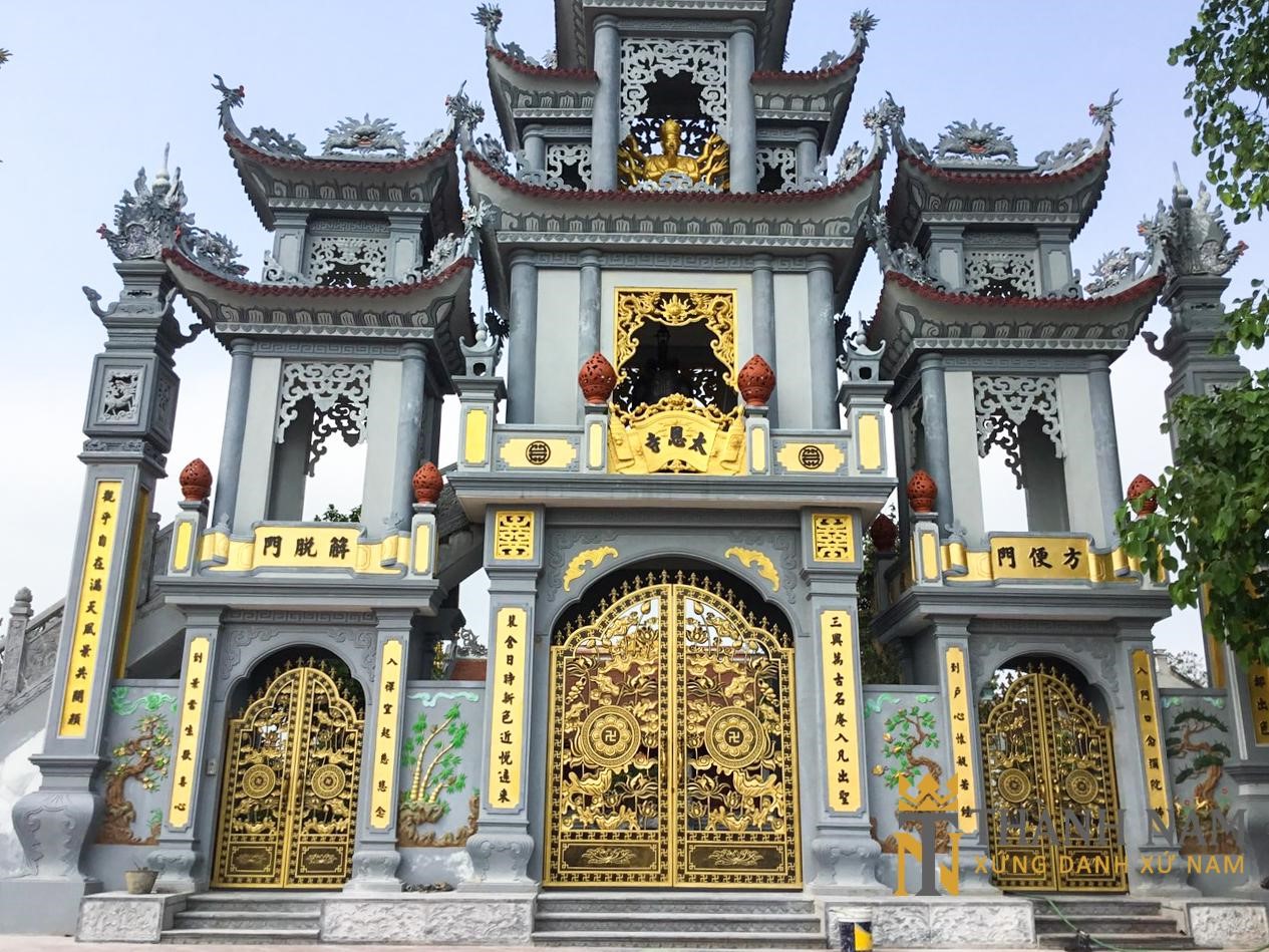 20+ Mẫu cổng chùa đẹp nhất Việt Nam 2023
