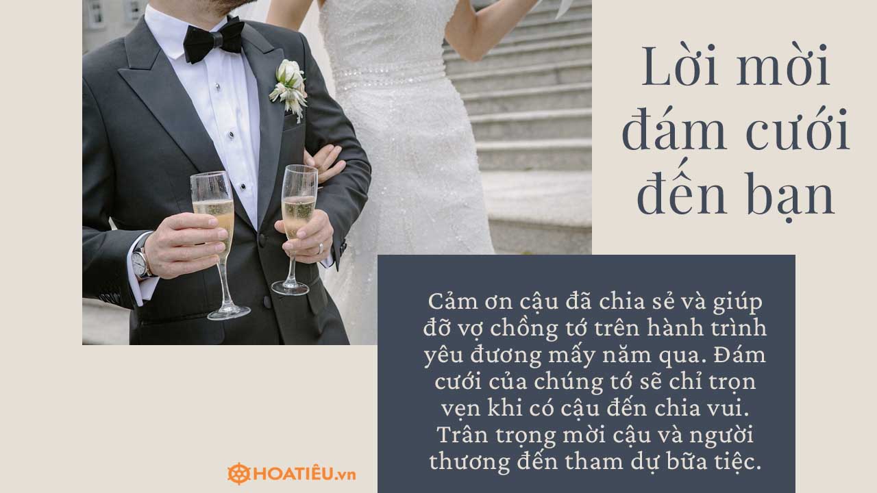 Lời mời đám cưới lịch sự, trang trọng nhất 2023 - HoaTieu.vn